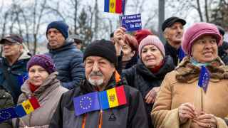 Митинг в Кишиневе за вступление в ЕС