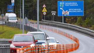 Пограничный пункт "Торфяновка" на границе РФ и Финляндии